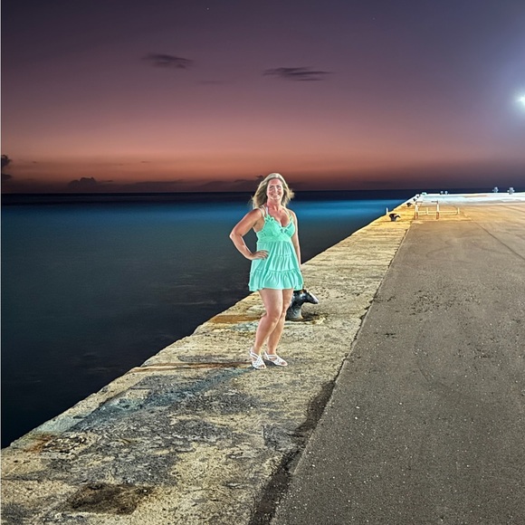 NWOT Zenana mint crochet lace cami dress size medium - Picture 11 of 14